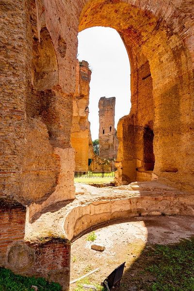 Italy-Rome Baths of Caracalla-where water supplied by new branch of Aqua Marcia